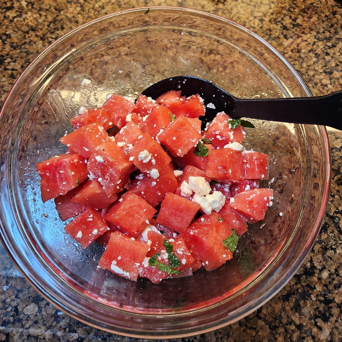 Watermelon and Feta Salad With Mint