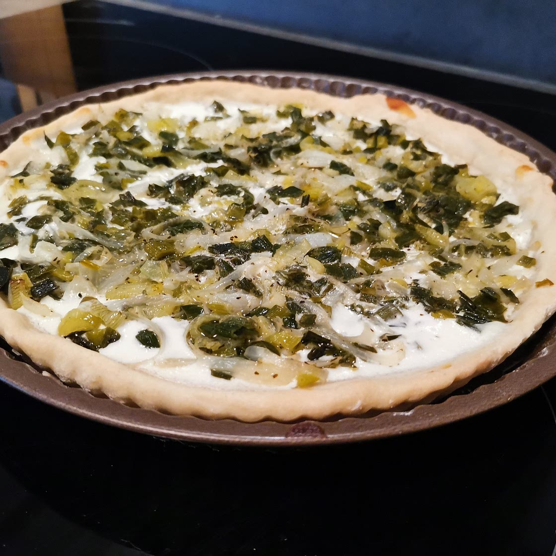 Tarte à l'oignon nouveau