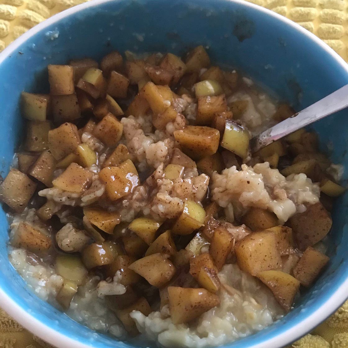 High protein apple pie oats (No protein powder)