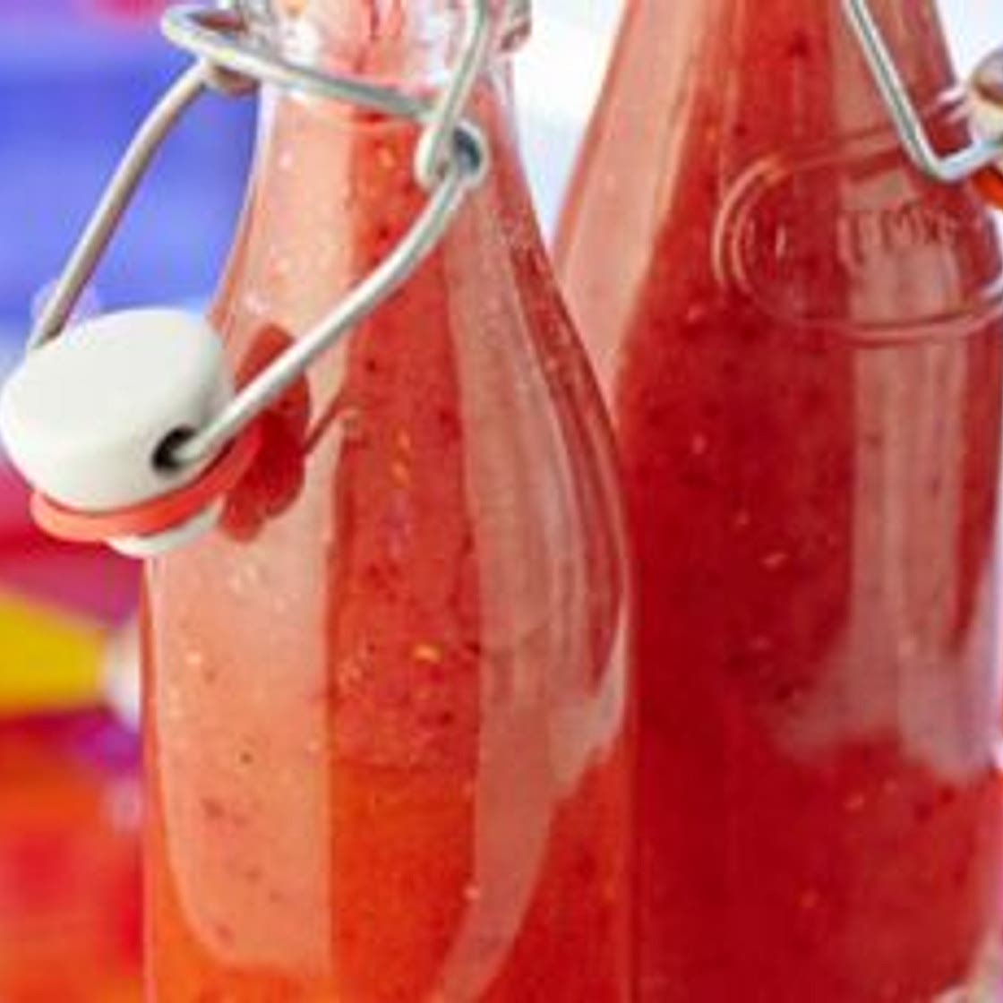 Smoothie pêche framboise