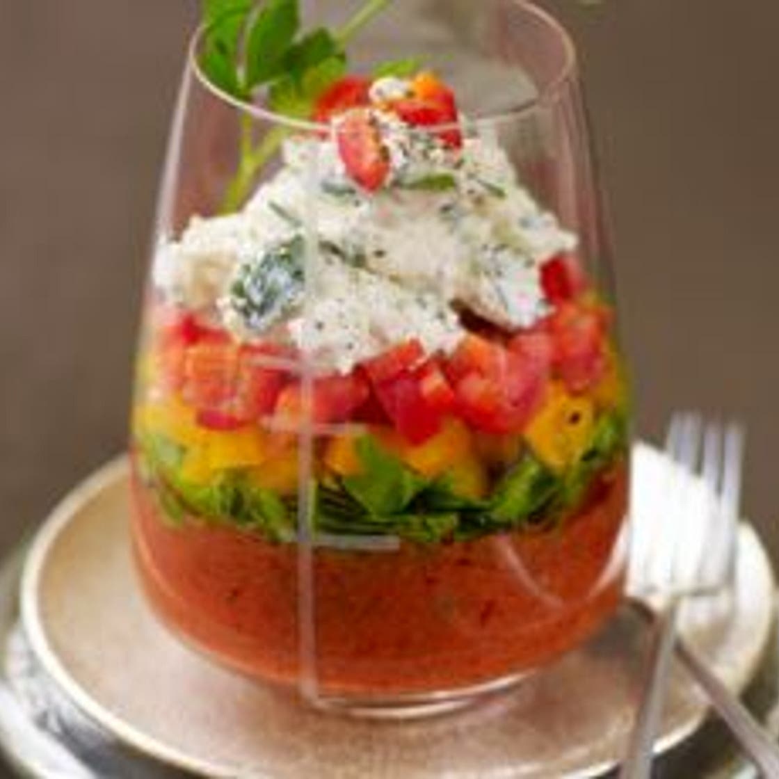 Verrine aux légumes d'été