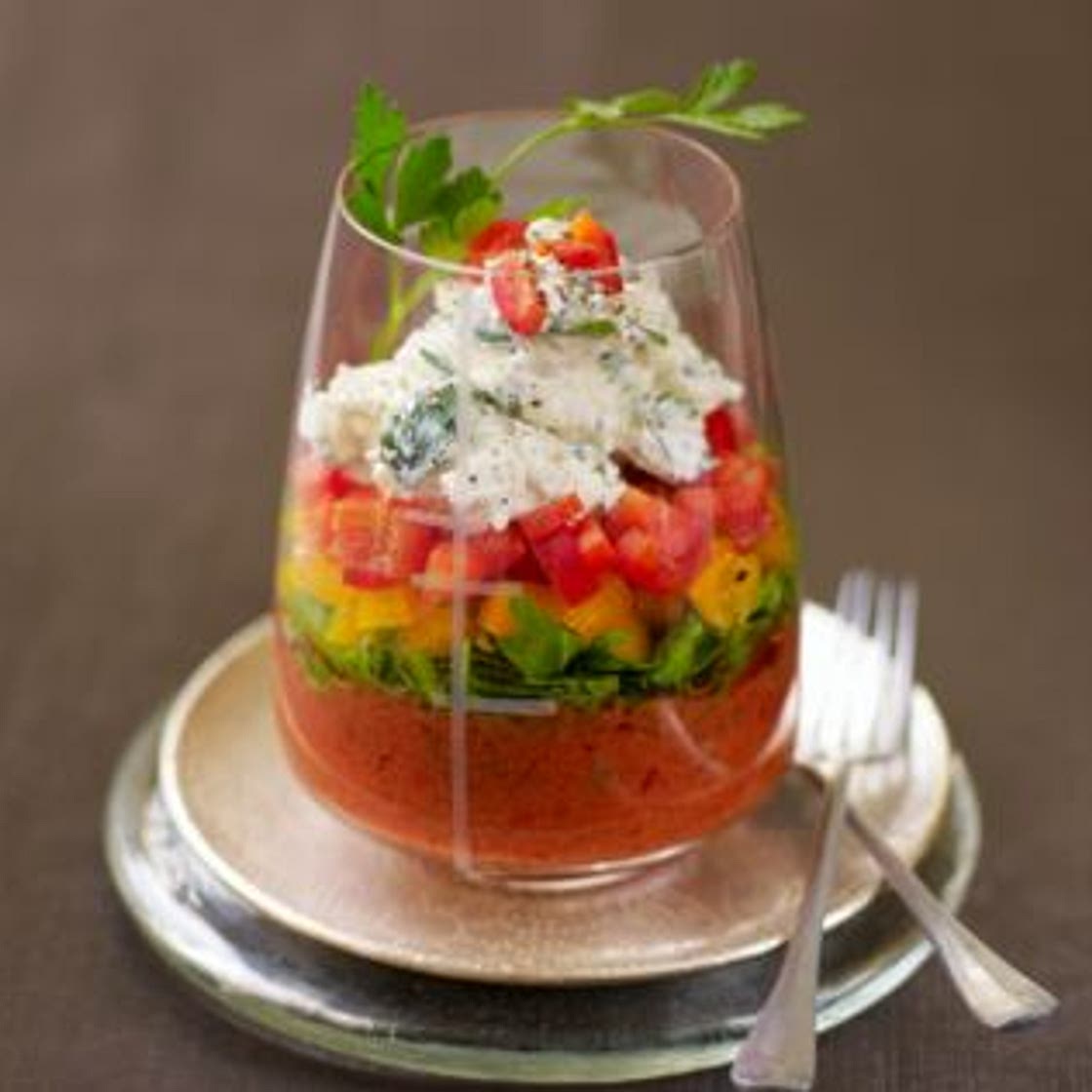 Verrine aux légumes d'été
