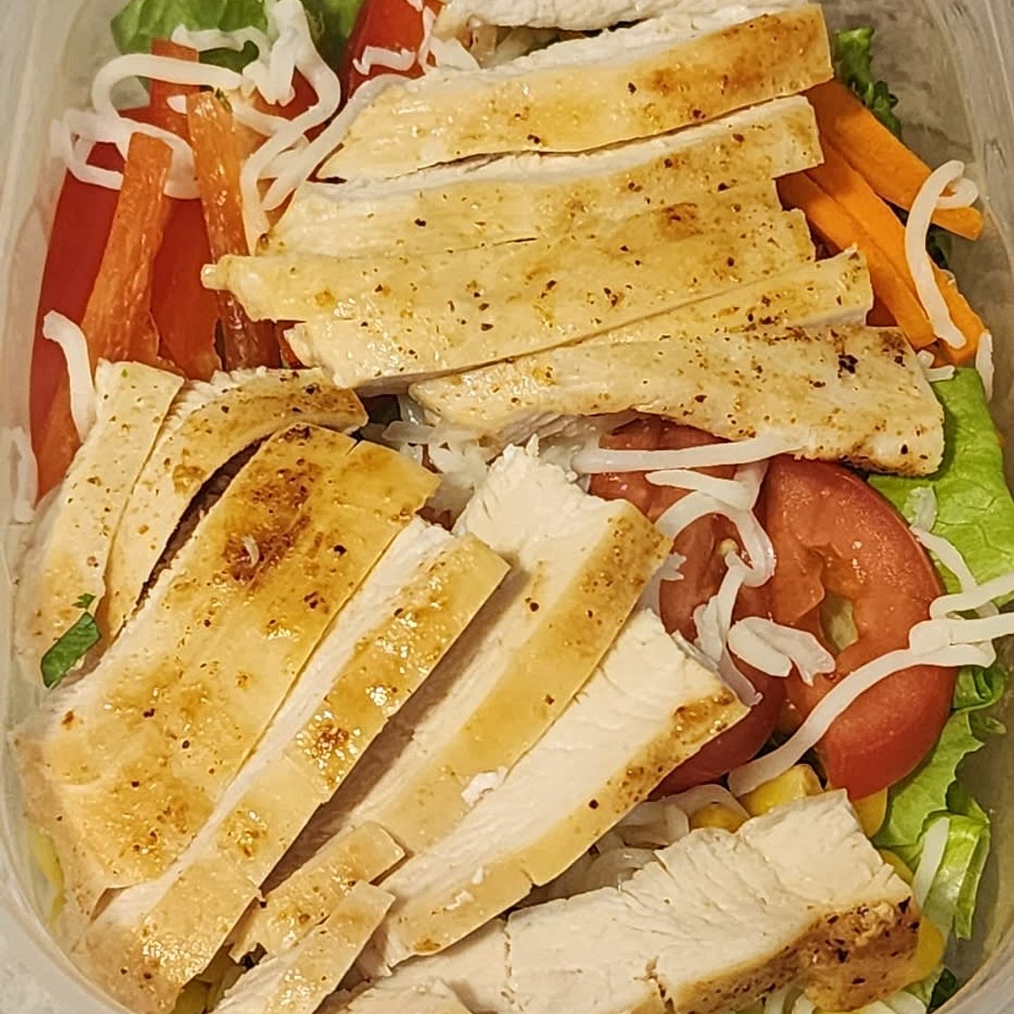 Southwest Chicken Salad with Cilantro Lime dressing