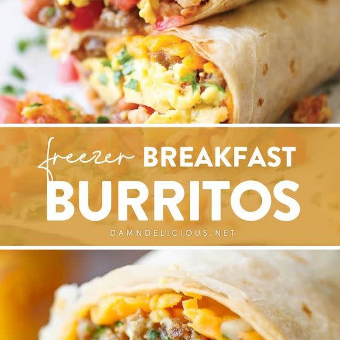 Freezer Breakfast Burritos