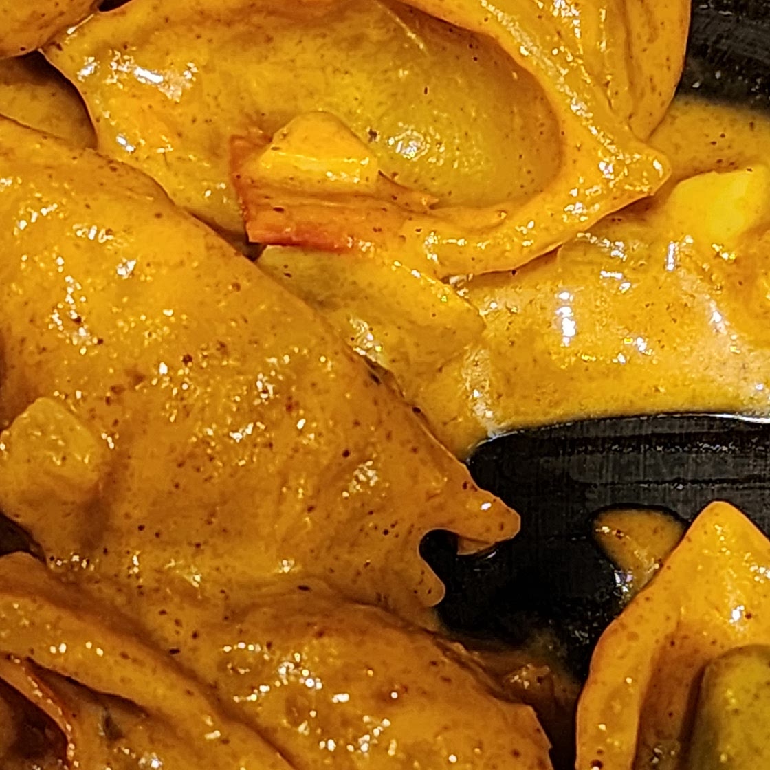 Coconut milk curried macaroni