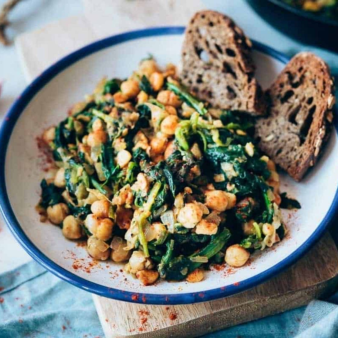Espinacas con Garbanzos