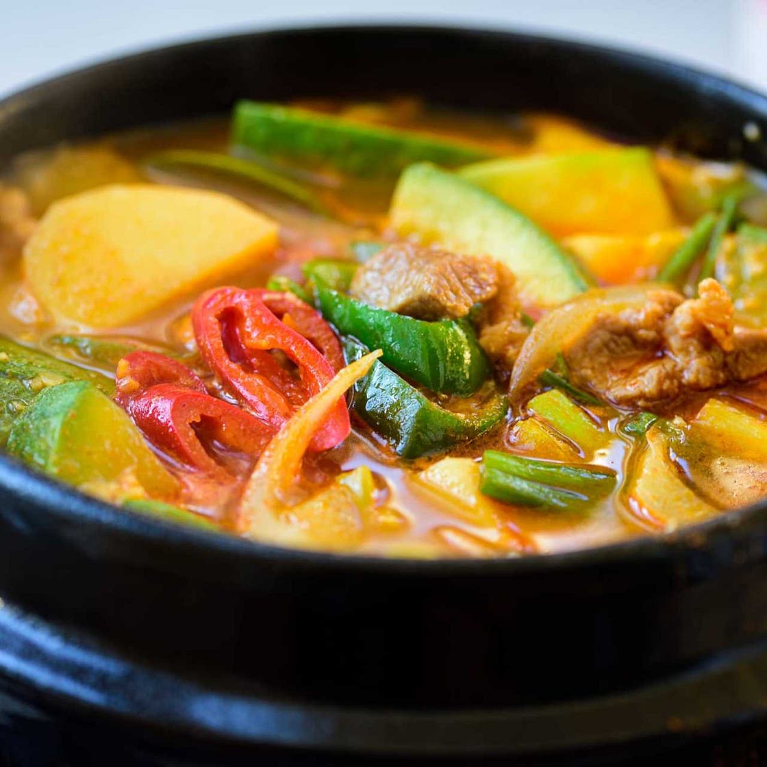 Vegan Gochujang Jjigae (Korean Spicy Stew)