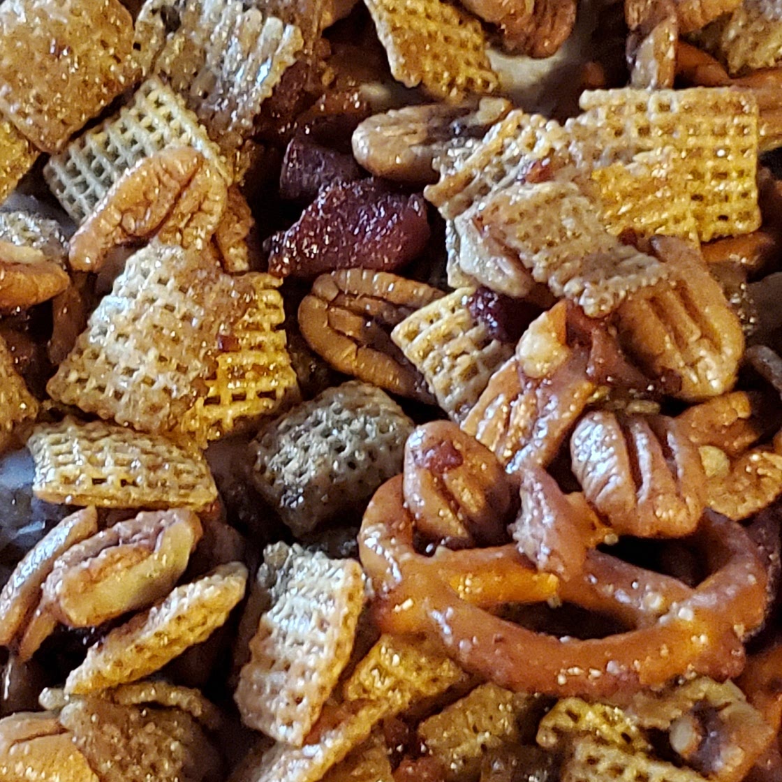 Maple Bourbon Bacon Chex Mix