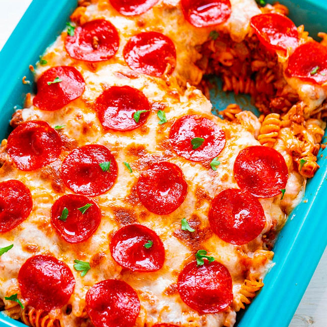 Pepperoni Pizza Casserole