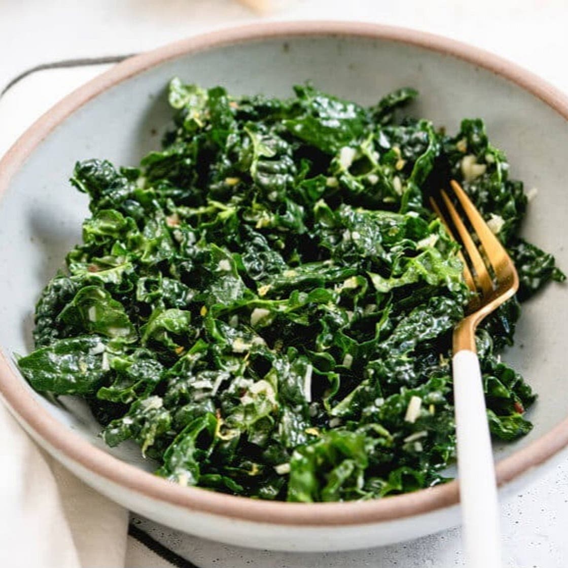 Lemon Garlic Kale Salad
