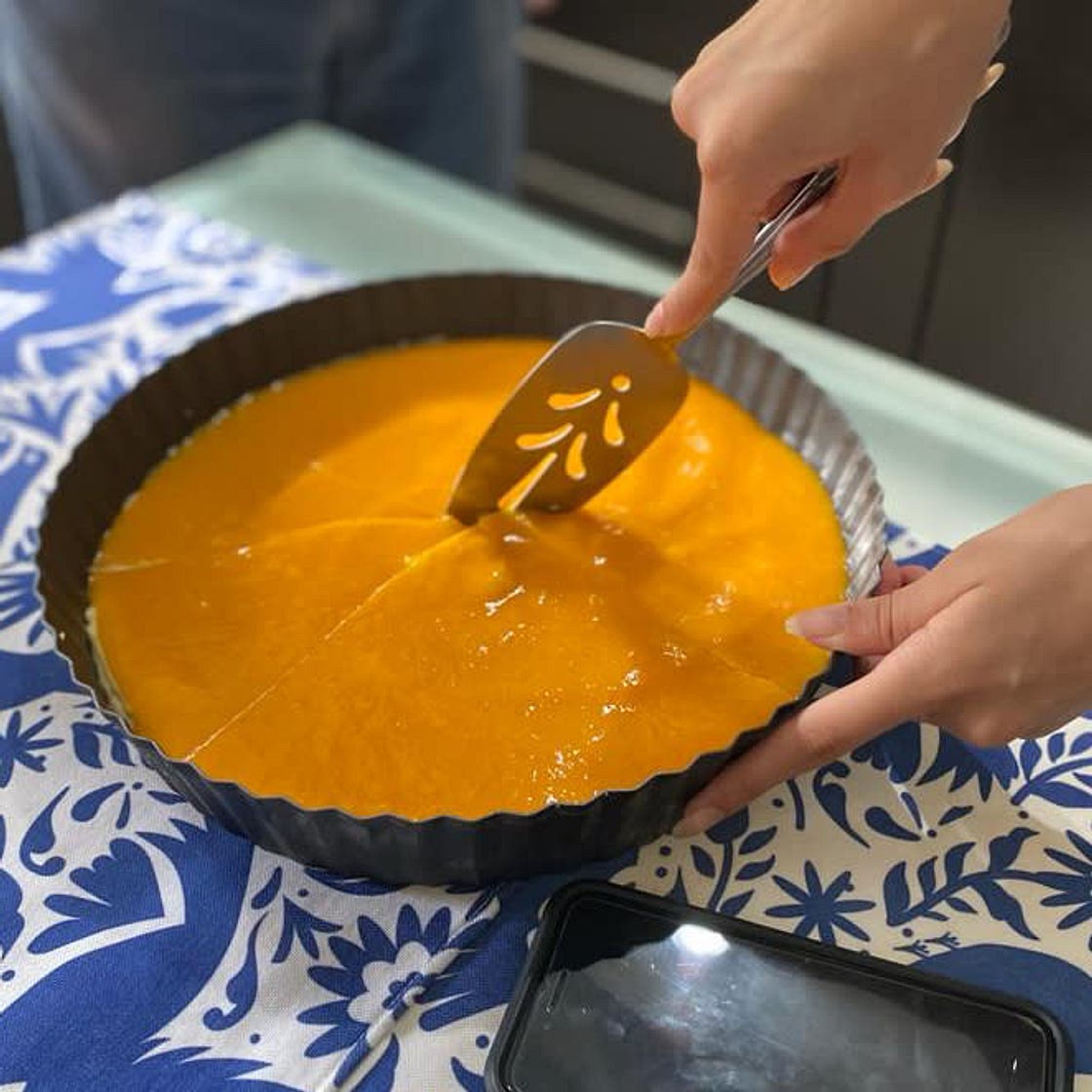 6” Mango cheesecake recipe (no bake)