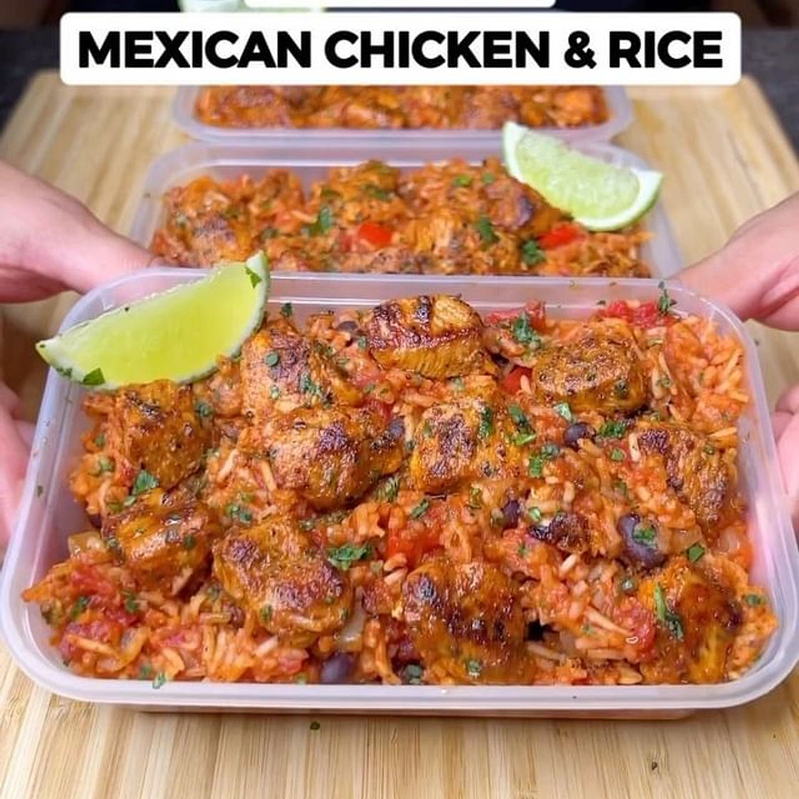 High Protein Mexican Style Chicken &amp; Rice Meal Prep!🇲🇽🍗