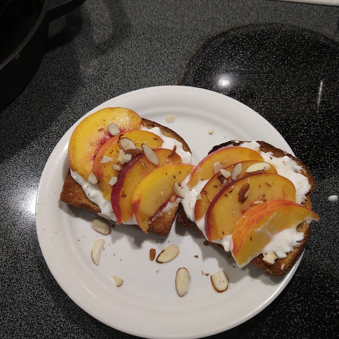 Sweet, high protein, toast topping recipe