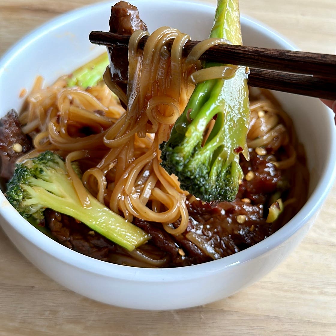 Beef broccoli pasta