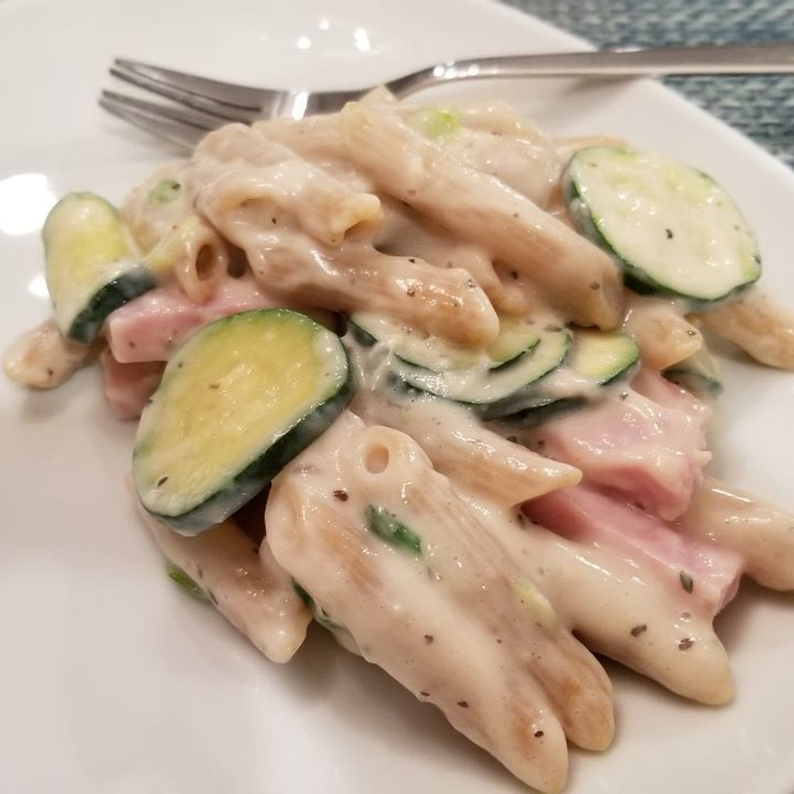 Ham and Vegetables with Mostaccioli