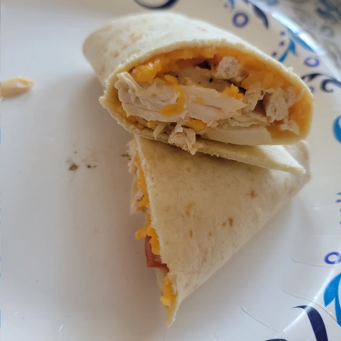 5 Minute Buffalo Chicken Wraps