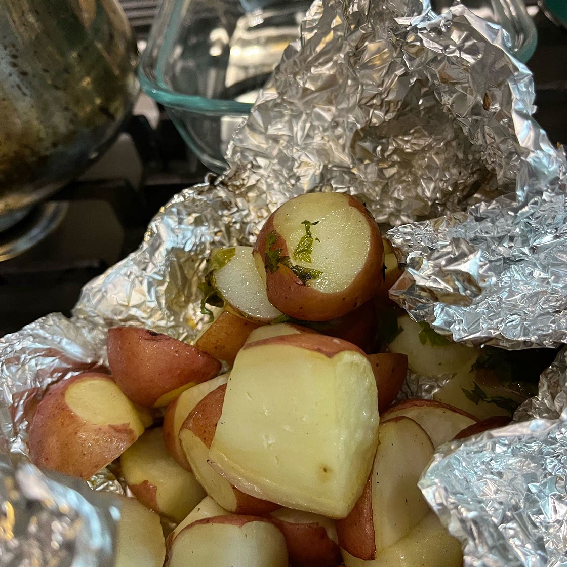 Lemon-Parsley Potatoes in Foil