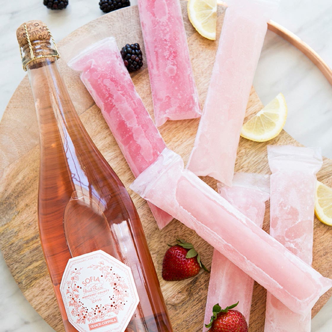 Rosé Popsicles