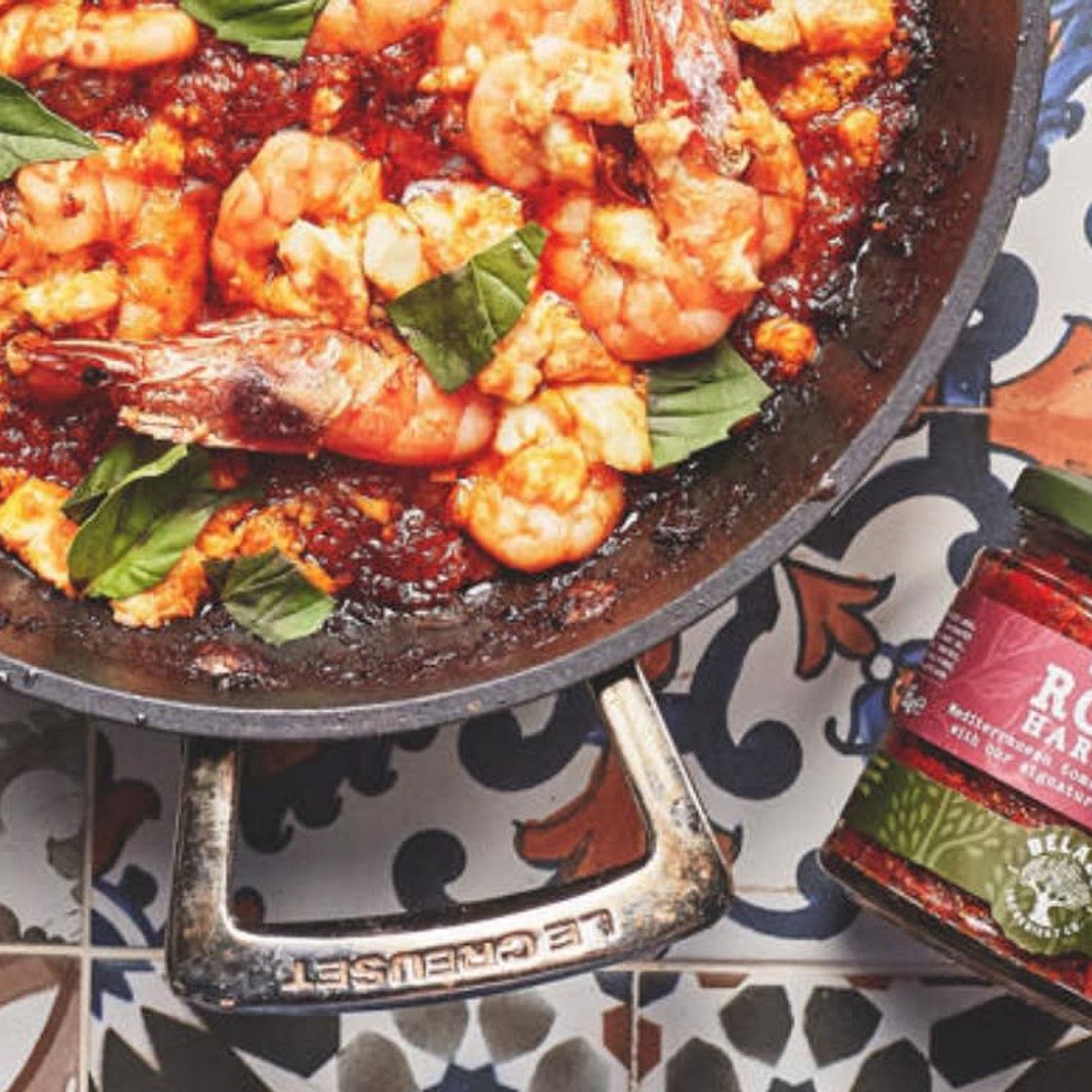 Prawn feta Saganaki from Priory Farm