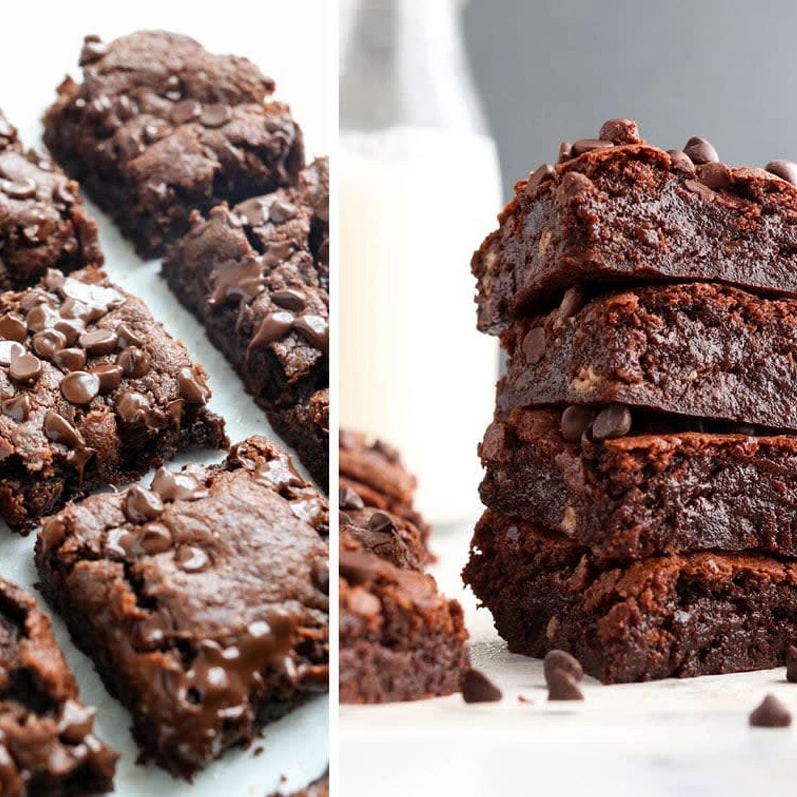 Healthy almond butter brownies 