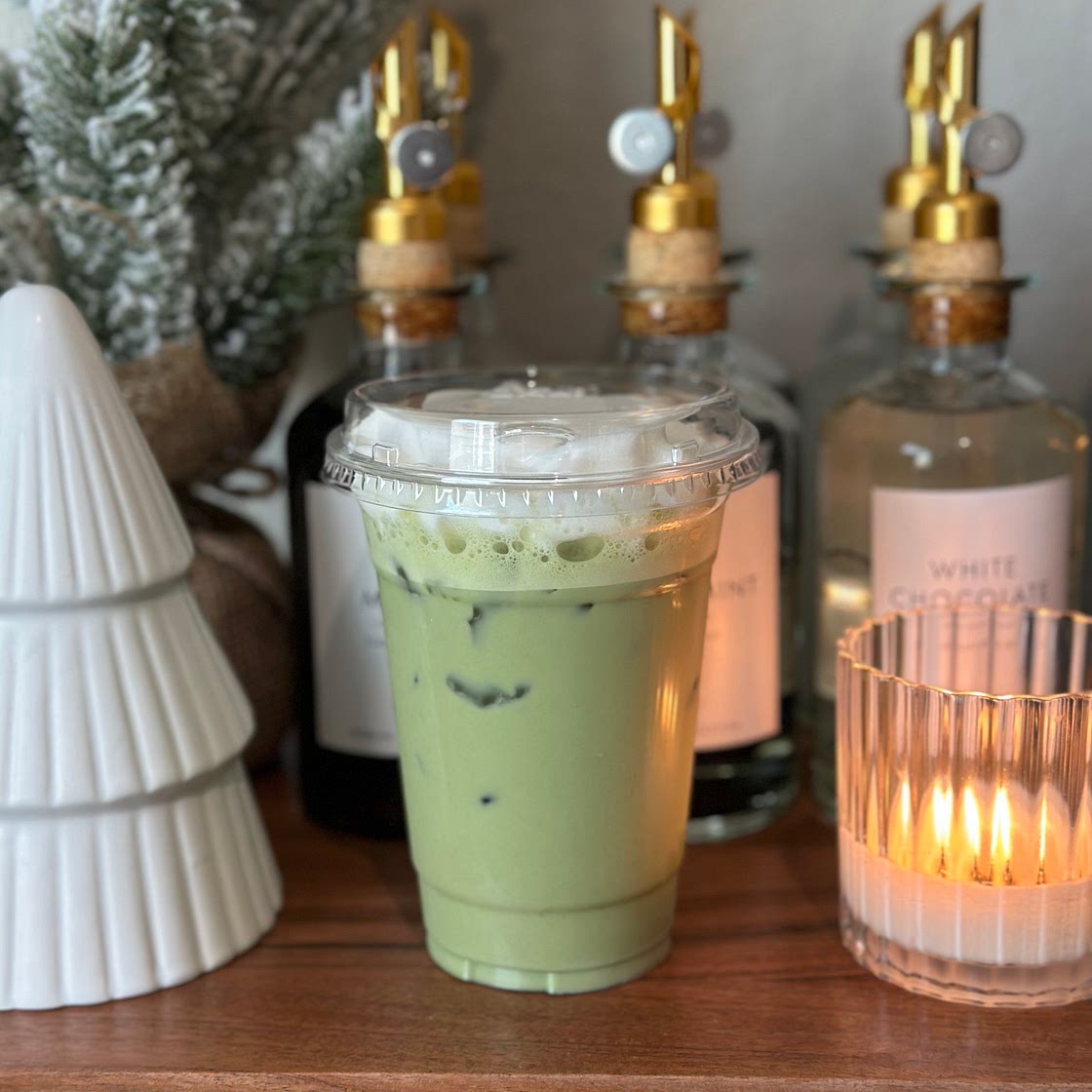 Iced Peppermint White Chocolate Matcha Latte