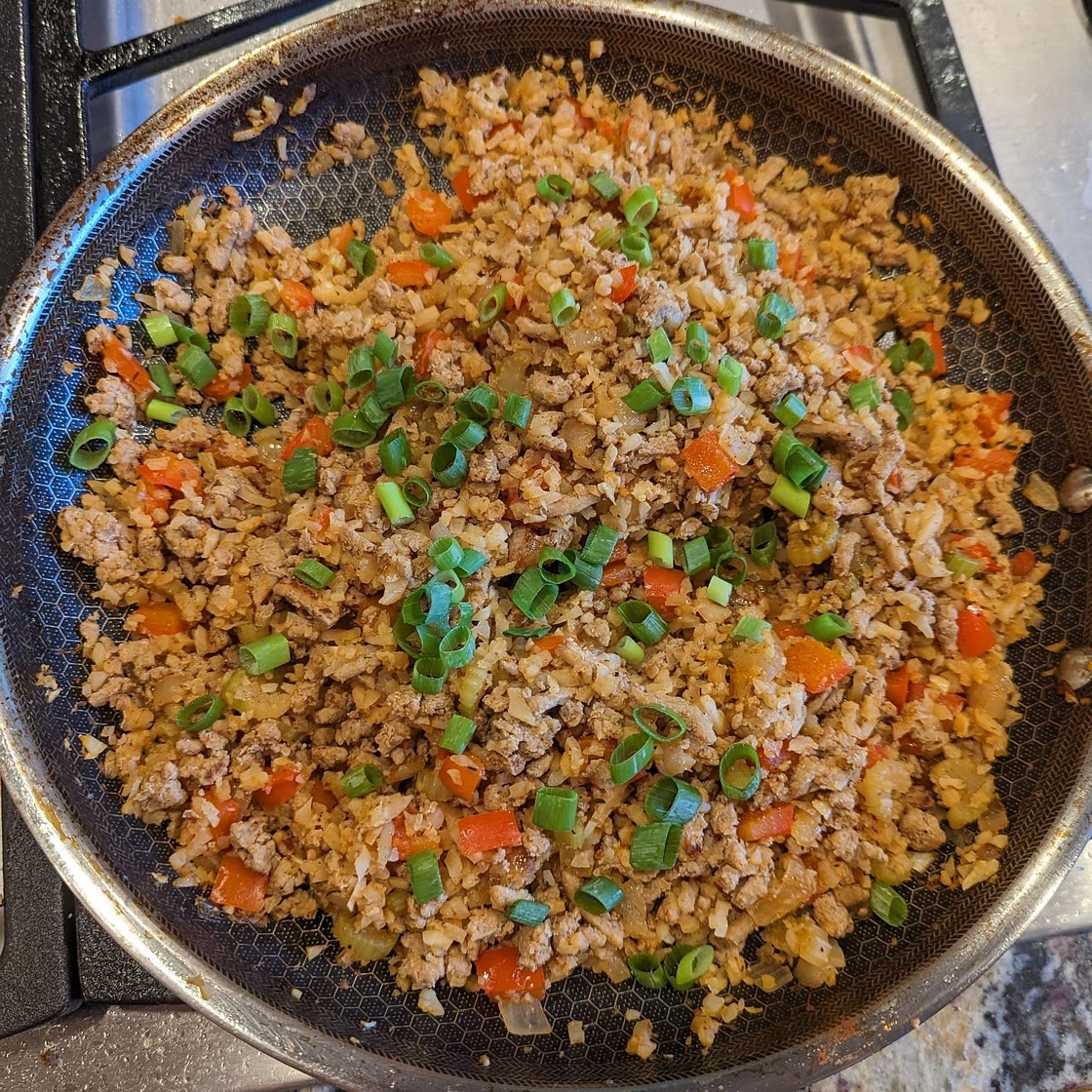 KETO DIRTY CAULIFLOWER RICE RECIPE