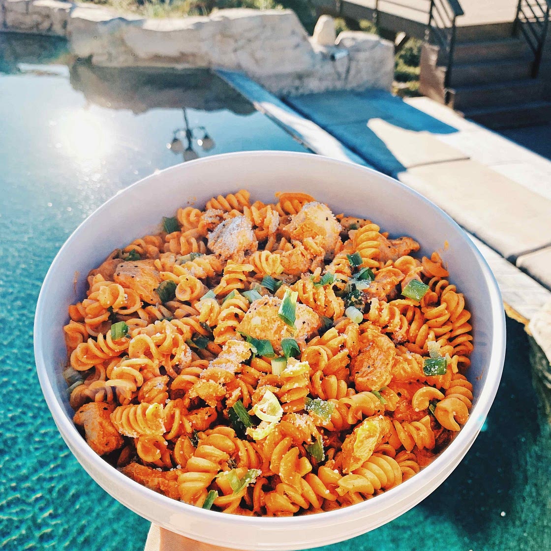 Gochuchang Pasta with Chicken
