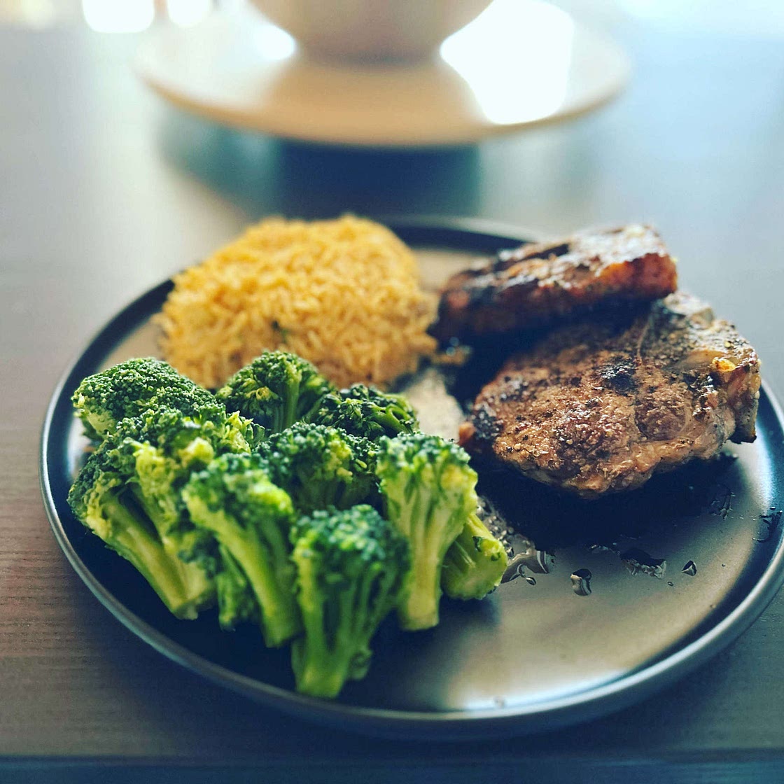 Cast iron lamb chops