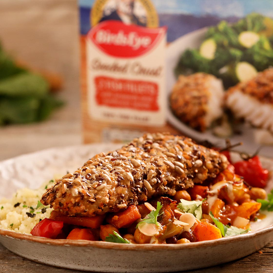 Moroccan Style Crusted Fish Tray Bake