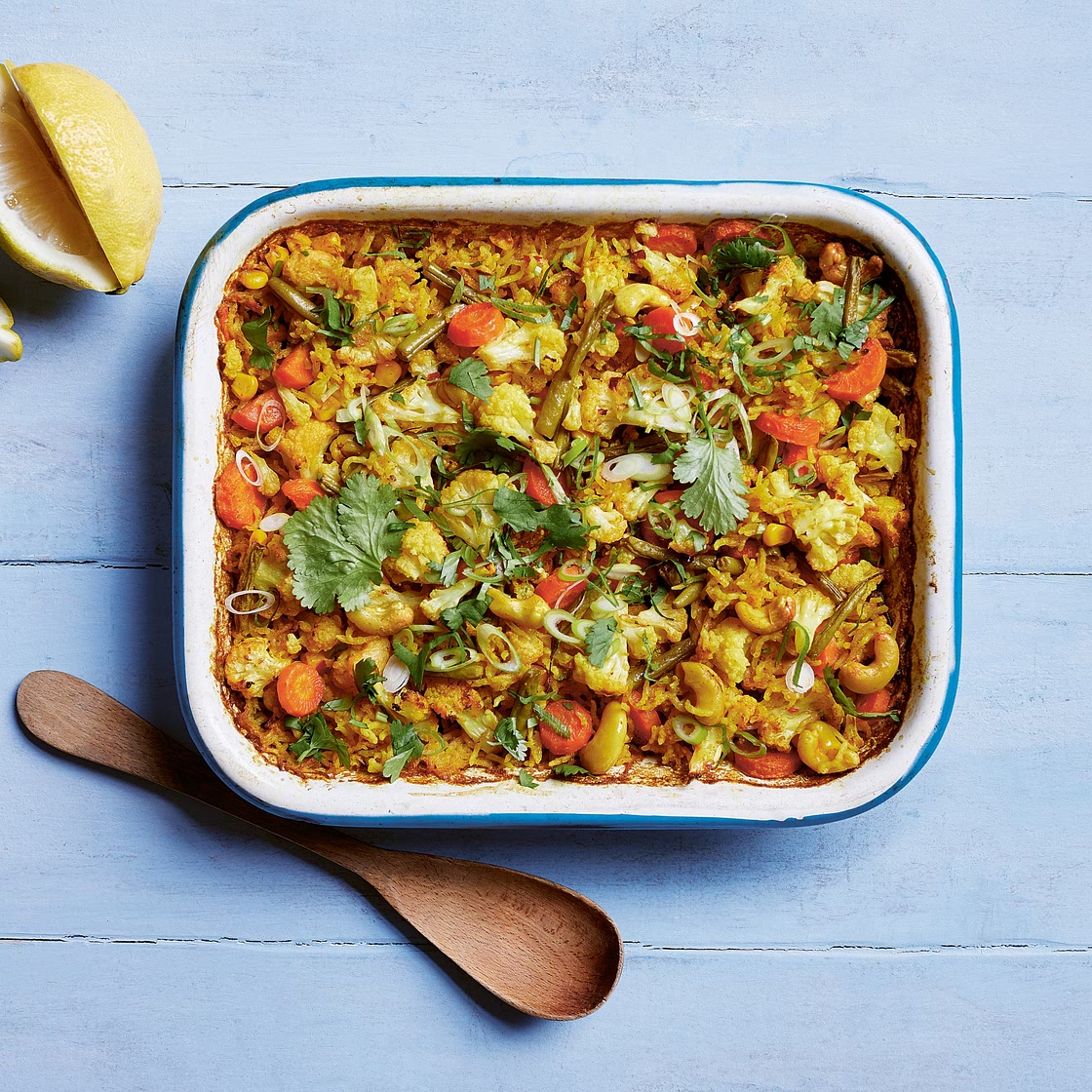 All-in-one vegan biryani recipe