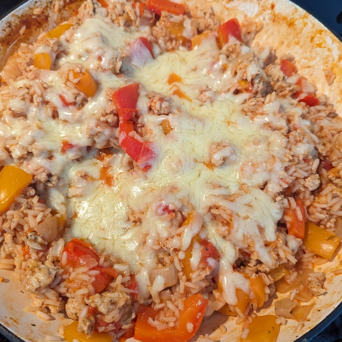 Easy One Pot Keto Stuffed Bell Pepper Casserole