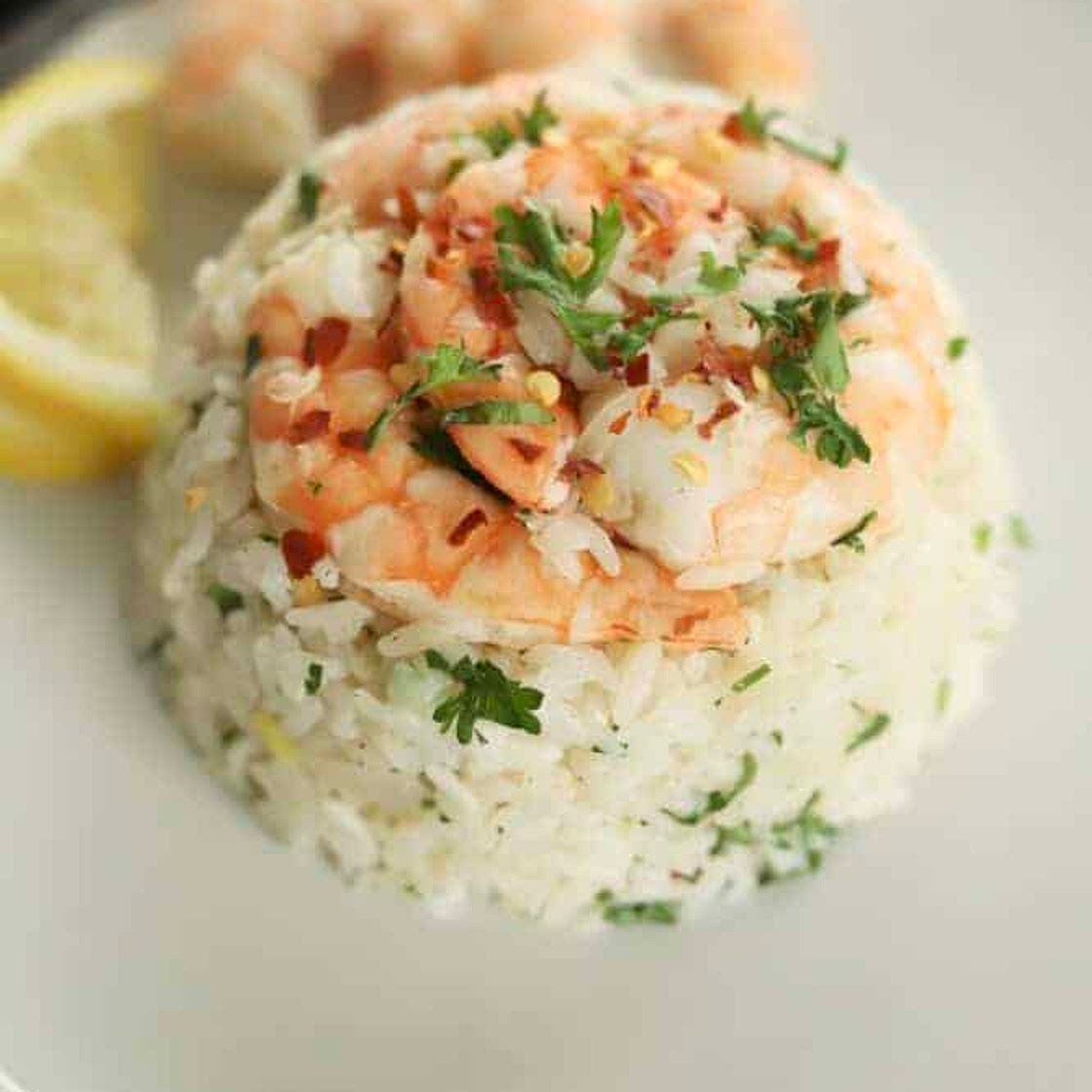 Lemon Garlic Shrimp and Rice