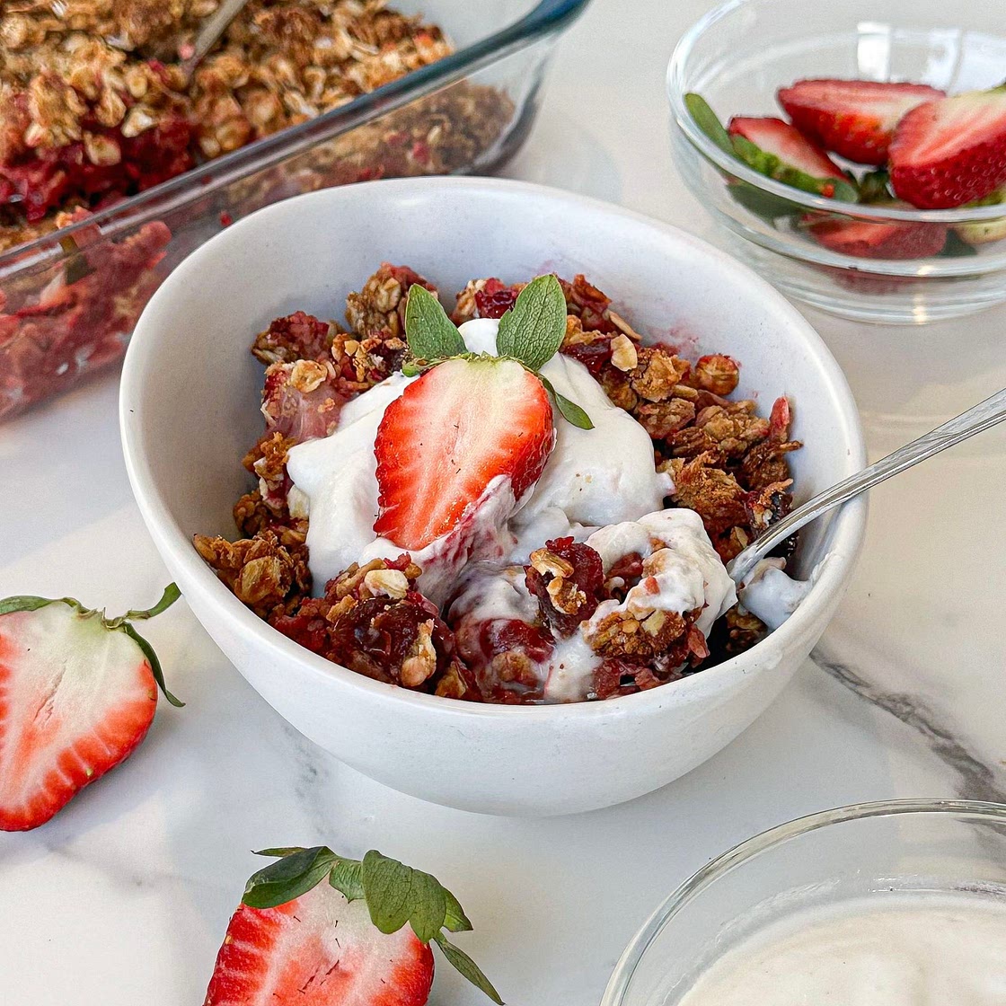 Healthier Berry Crumble 