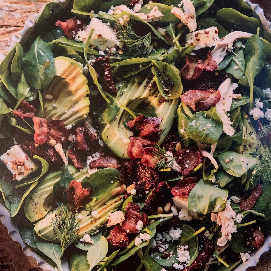 Sun-dried tomato and avocado salad