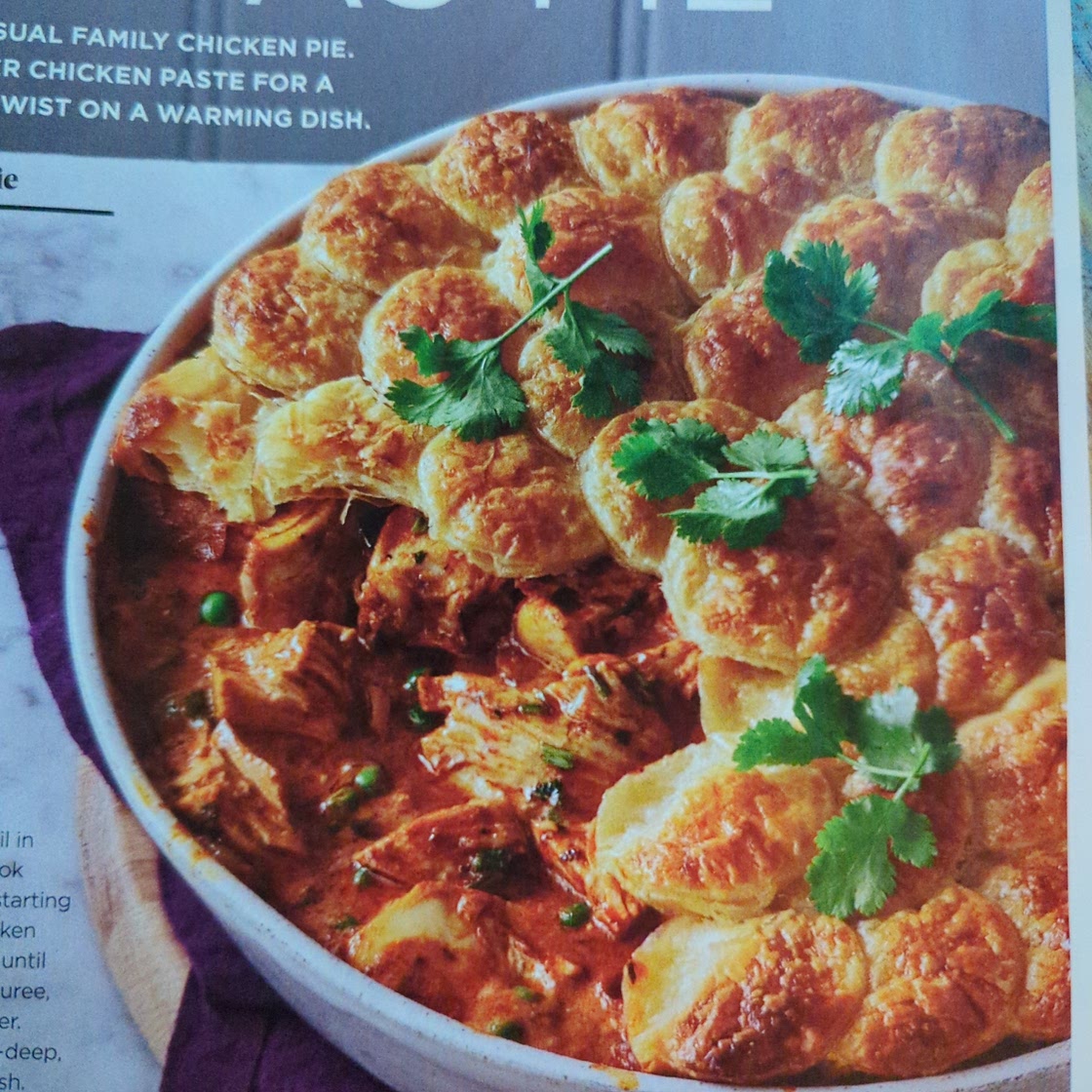 Butter chicken pot pie
