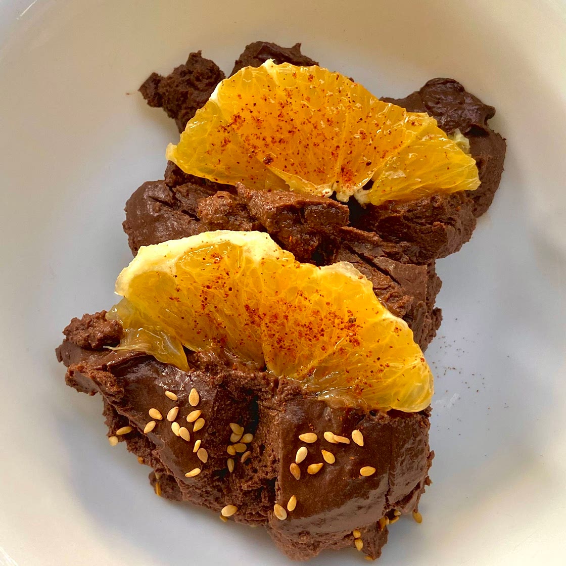Vegan Sugar free Spicy Tofu Chocolate Mousse
