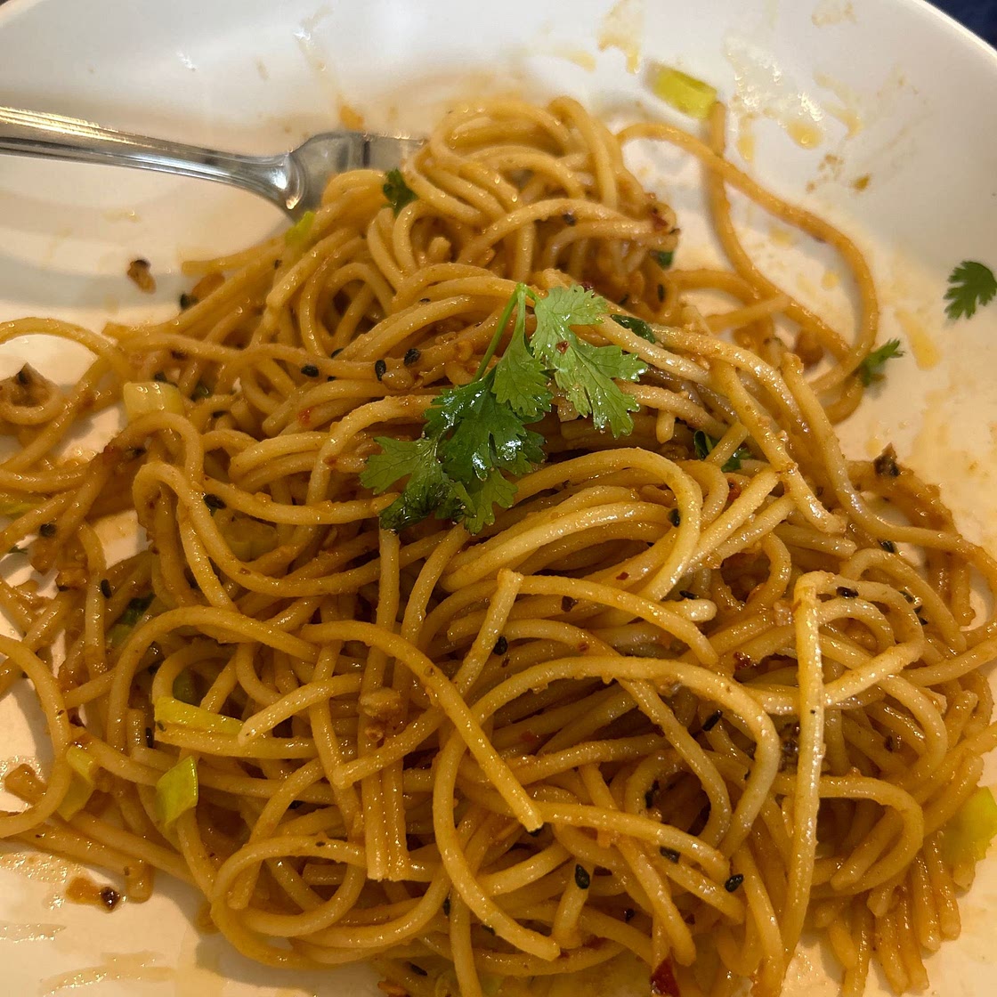 Chilli Crisp Garlic Butter Spaghetti | Marion's Kitchen