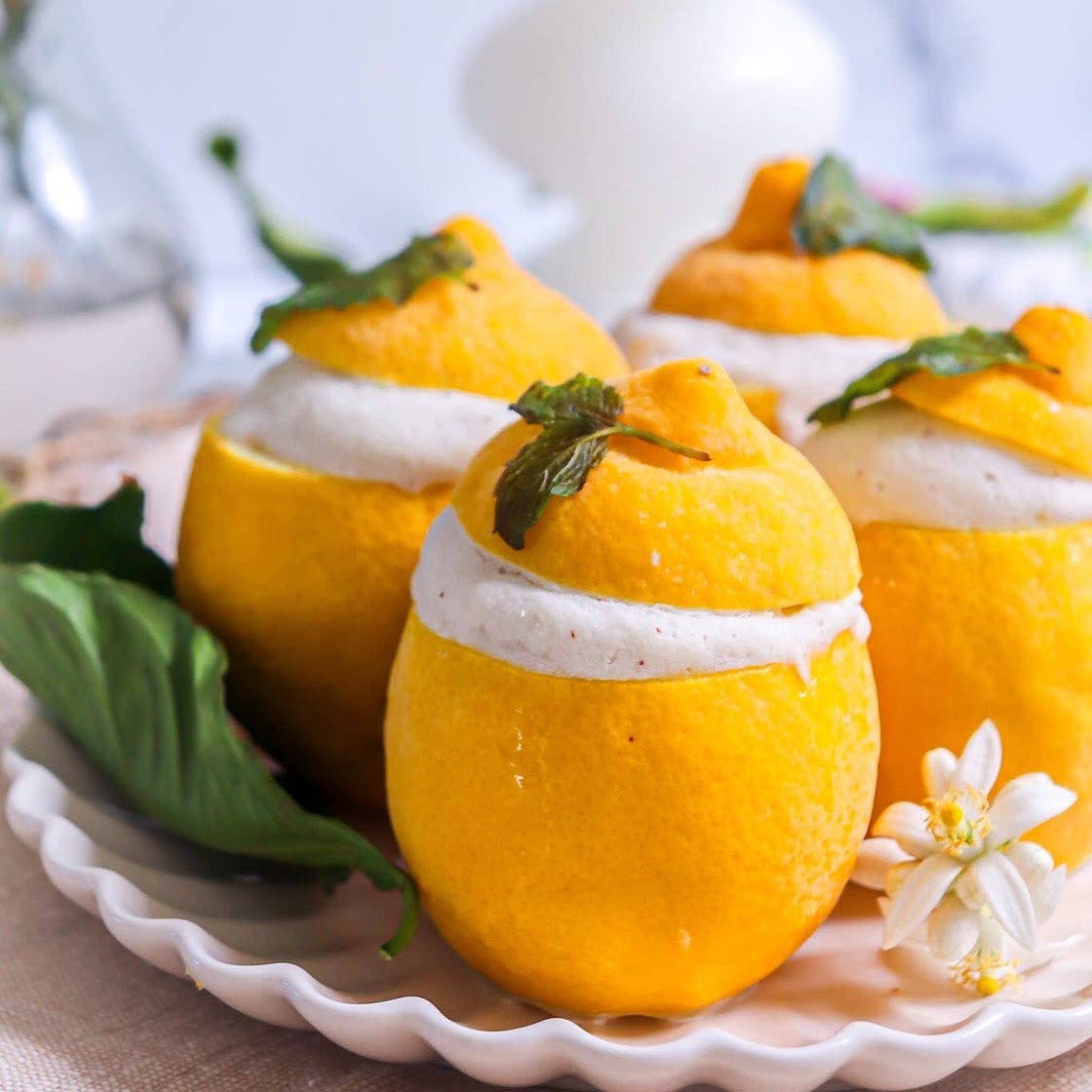 3 Ingredient Creamy Lemon Sorbet (dairy free)