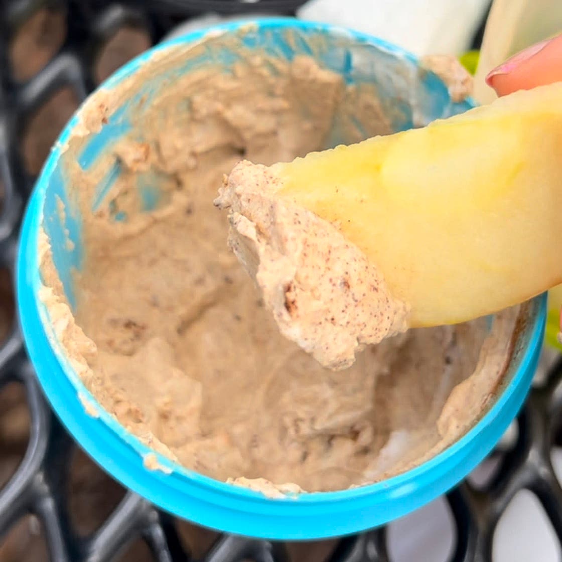 High Protein PB Yogurt Fruit Dip