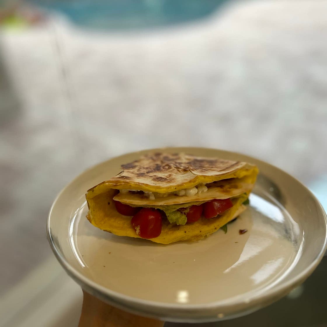 High Protein Folded Breakfast Wrap