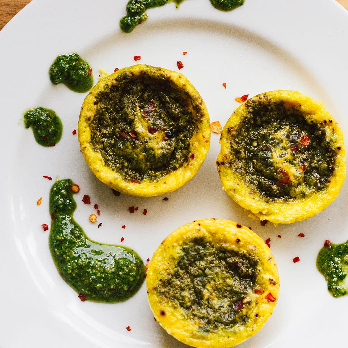 Vegan Pesto Eggs