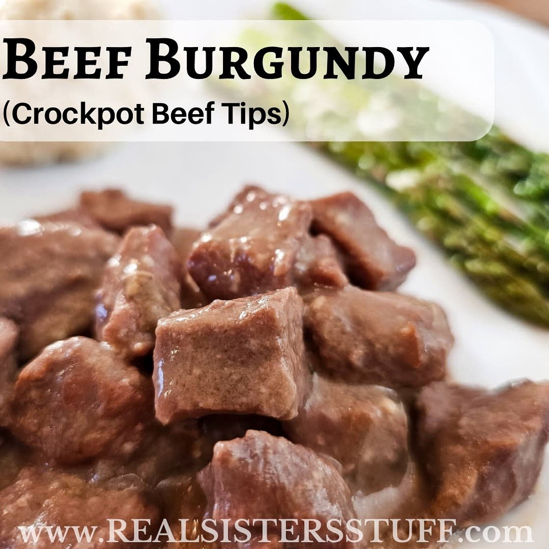 Beef Burgundy (Crockpot Beef Tips)