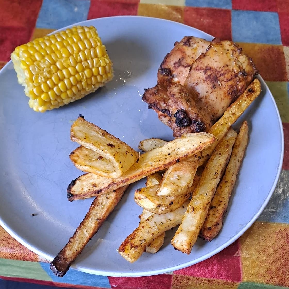 Air Fryer Lemon Pepper Chicken Thighs: Whole30, Paleo, Keto, GF