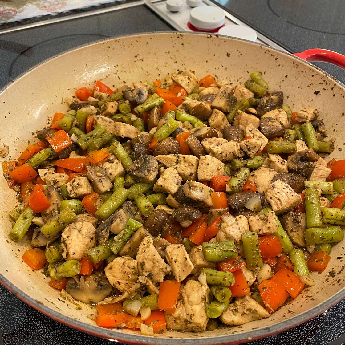 One Pan Italian Chicken Skillet Recipe