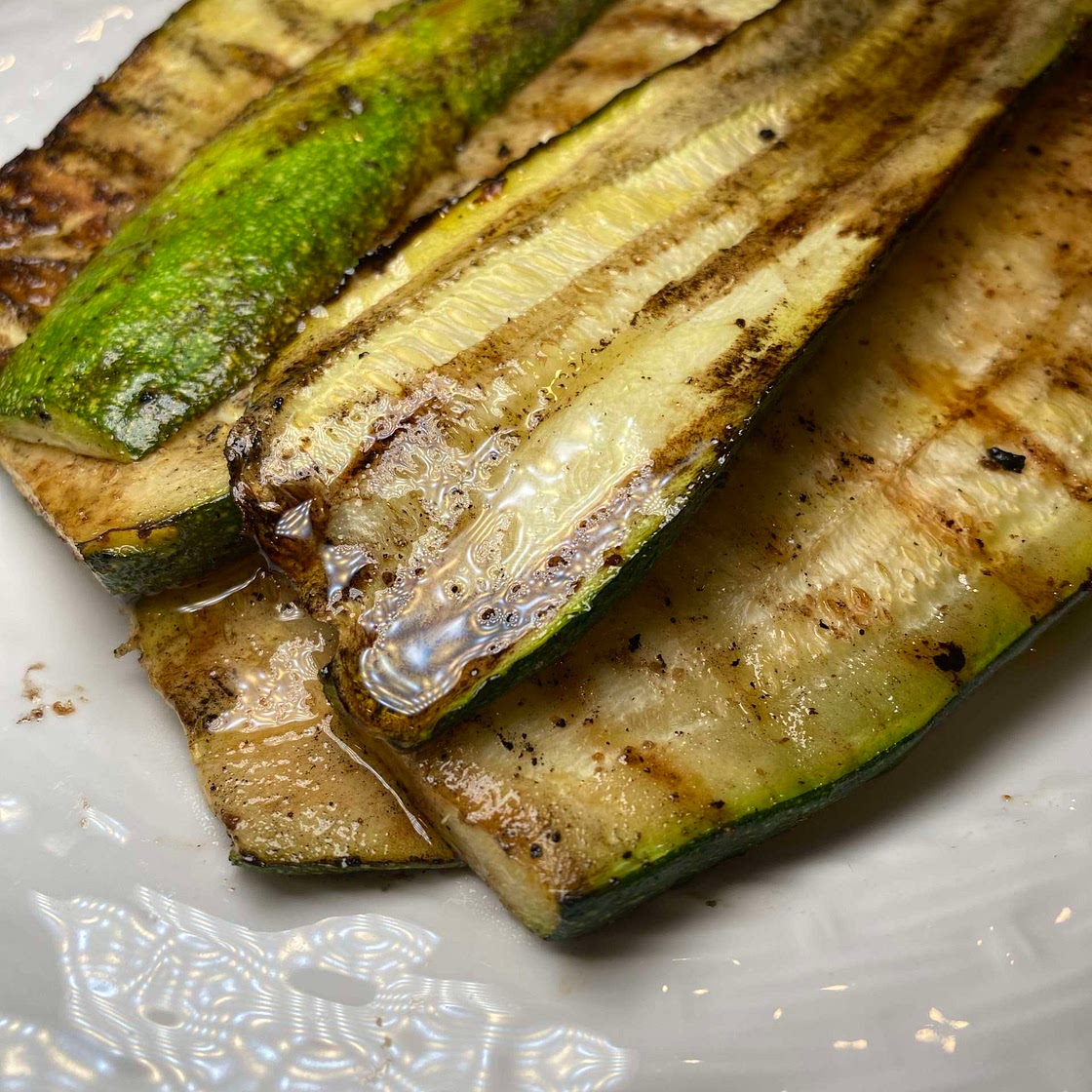 Sweet Balsamic Glazed Zucchini