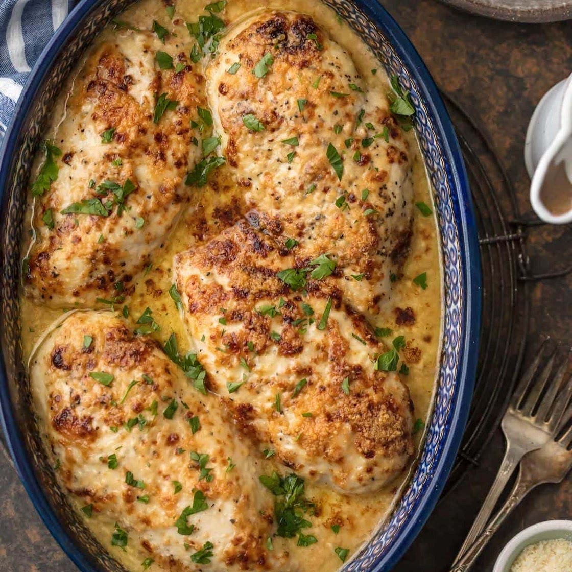 Baked Caesar Chicken