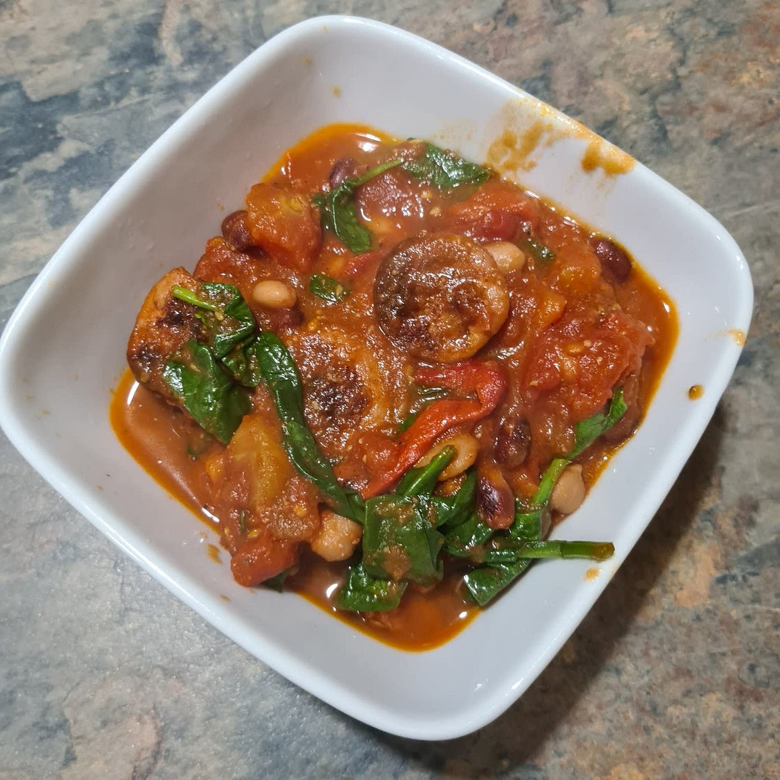 SMOKY CHORIZO MIXED BEAN STEW