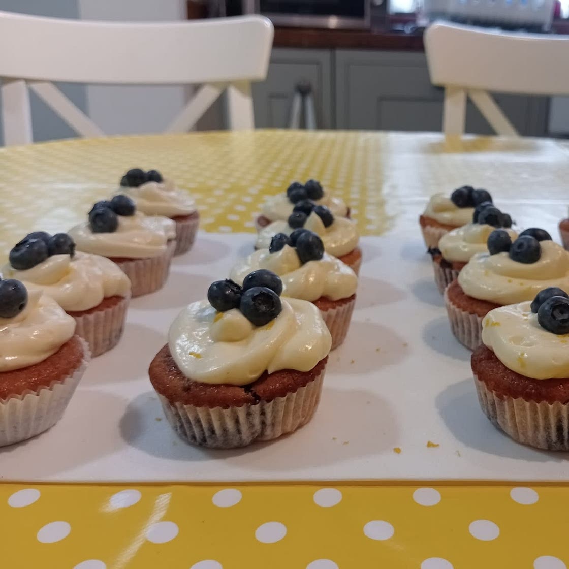 Blueberry lemon cupcakes 🫐🍋