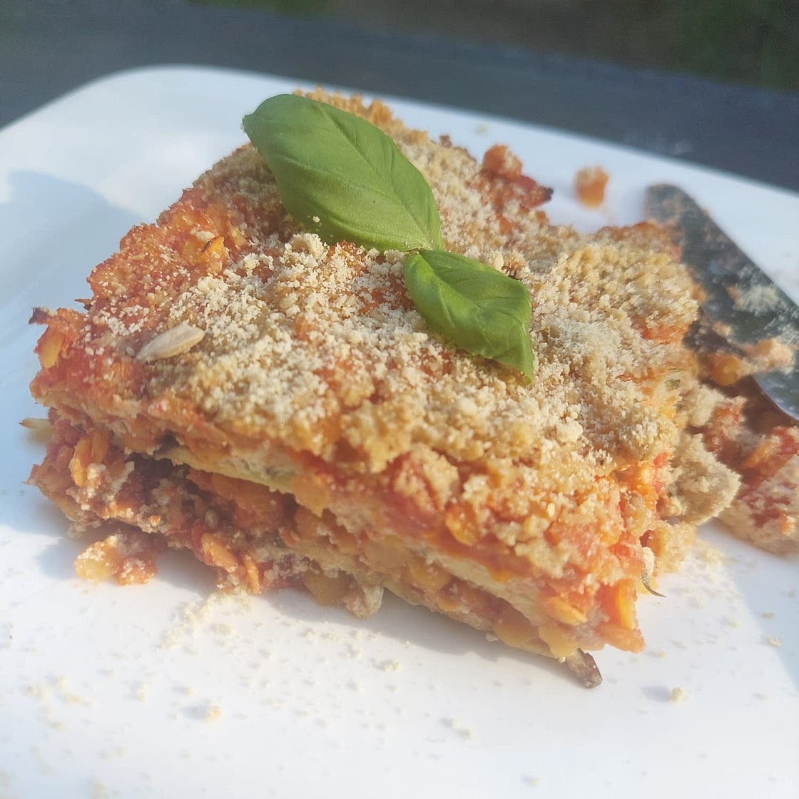 Lentil & Eggplant Lasagna