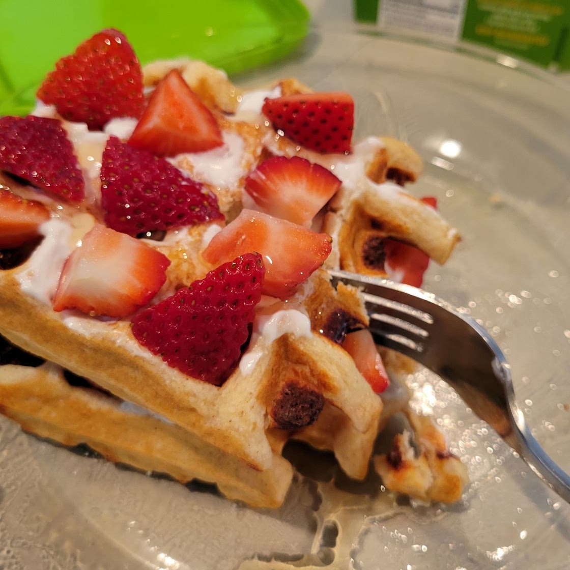 Protein Vanilla Cinnamon Waffles